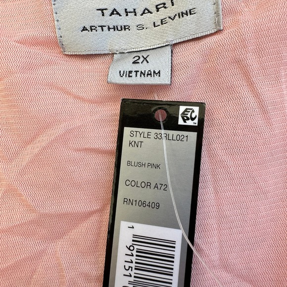 Tahari ASL Blush Pink Tank‎ Top Floral Lace Elegant Size 2X Office NWT - Picture 6 of 10